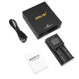 Golisi S2 HD LCD Display Smart Battery Charger For Li-ion Ni-cd/Ni-md/AAA/AA Battery