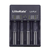 Liitokala PL4 LED Indicator Intelligent Rapid Ni-MH / Li-fe / Li-ion / IMR Battery Charger 4Slots EU/US Plug