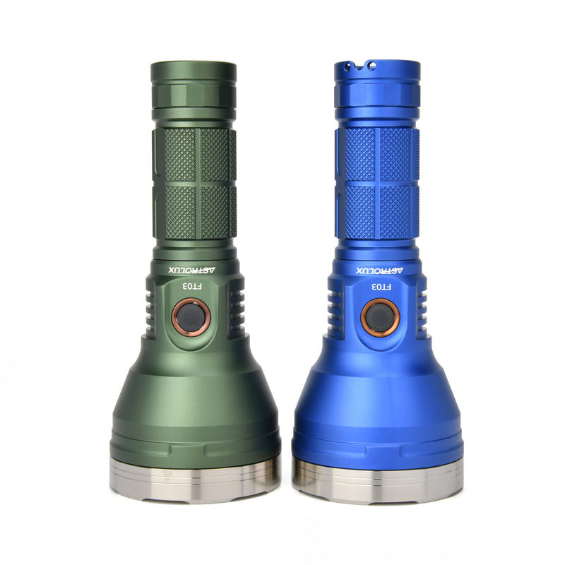 [Stainless Steel Ring] Astrolux® FT03 SST40-W 2400lm 875m Type-C Rechargeable LED Flashlight