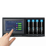 Eizfan LUX S4 4 Slots LCD Touch Screen Charger Battery Charger For 18650 21700 20700 AA AAA