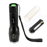 Elfeland  T6 5 Modes 1600lumens Zoomable LED Flashlight 18650/AAA