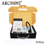 ARCHON D15VP 1300LM Two-in-One Professional Diving Video&Spot LED Flashlight 100M