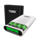 TOMO M4 LCD Display DIY Intelligent Rapid USB 4x 18650 Li-ion Battery Charger Case & Portable Mobile Power Bank