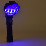 Round Shape XANES 190A 12x COB 4Colors 4Modes 180° Adjustable Head Magnetic Tail USB LED Flashlight