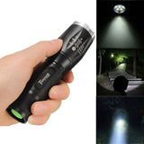 Elfeland  T6 5 Modes 1600lumens Zoomable LED Flashlight 18650/AAA