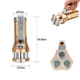 3000LM 3x T6 LED Flashlight Rechargeable Tactical Spotlight