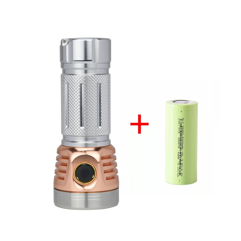 Astrolux MF01 Mini Copper Aluminum 7* SST20 5500lm EDC Flashlight + HLY 26650 5000mAh 3C Power Battery