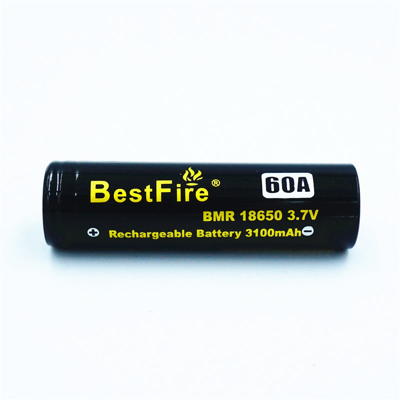 2PCS BestFire 18650 Battery 3100mAh 60A 3.7V Rechargeable Li-ion Battery