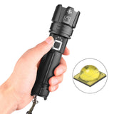 XANES® XHP90.2 Zoomable Flashlight USB Charging 3 Modes IPX6 LED Light With 18650 Battery Charger USB Cable Battery Tube