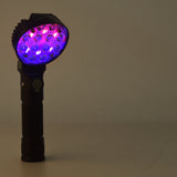 Round Shape XANES 190A 12x COB 4Colors 4Modes 180° Adjustable Head Magnetic Tail USB LED Flashlight