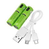 2PCS SMARTOOOLS USB Rechargeable AA/No.5 Ni-MH Battery