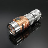 Astrolux S42S Stainless Steel 4xNichia 219C/XP-G3 2023LM Rechargeable Mini LED Flashlight