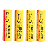 4PCS GETEED 3.7v 4800mAh 35A High Power 21700 20700 Rechargeable Li-ion Battery