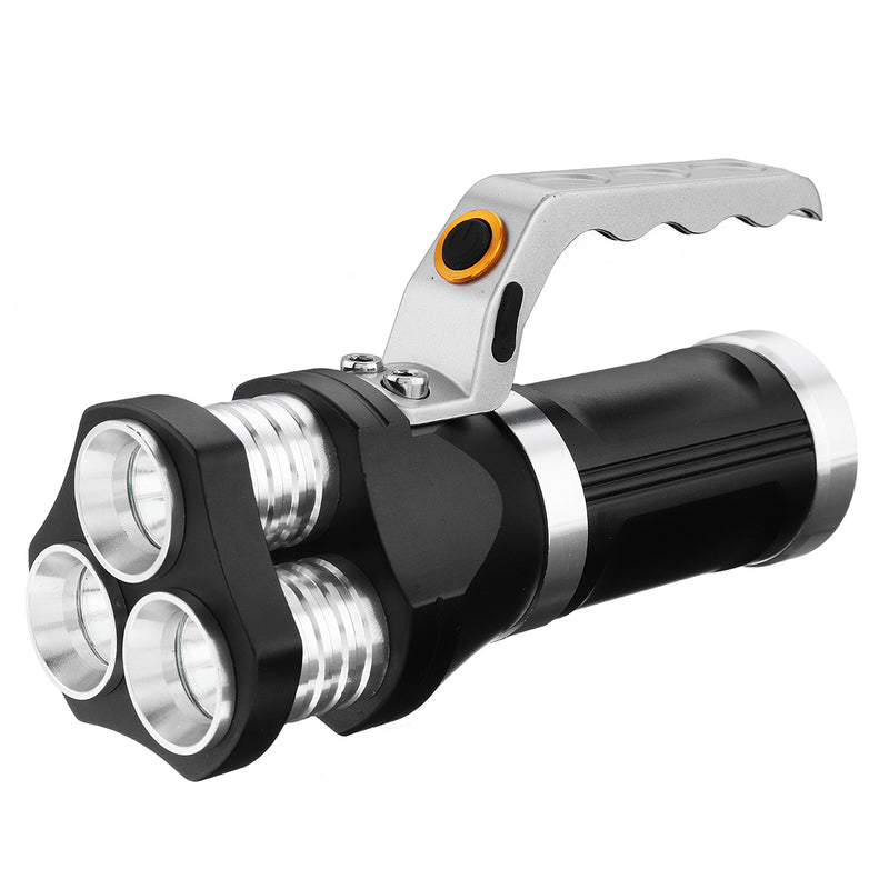 US Plug + 3x T6 Portable 18650 LED Flashlight Rechargeable Tactical ç
