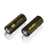 2pcs Basen BS26003 26650 4500mah 3.7V 60A Unprotect Flat Top Rechargeable Li-ion Battery