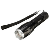Elfeland  T6 5 Modes 1600lumens Zoomable LED Flashlight 18650/AAA