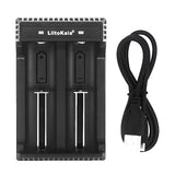 LiitoKala Lii-L2 3.7V 18650 26650 Battery Charger 2 Slot USB Charger