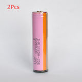 2Pcs SAMSUNG INR18650-35E 18650 Power Battery 3500mAh 20A High Drain Rechargeable Li-ion Battery (Protected Button Top) For Flashlight E Cig Electric Bike