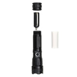 XANES P50 800LM 50W USB Rechargeable Super Bright LED Flashlight Set With 26650 Battery