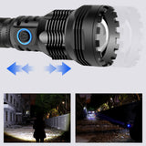 Xmund XD-FL9 XHP70 2000LM LED Flashlight Super Bright USB Rechargeable Tactical Zoom 3 Modes Torch Light Emergency Work Light