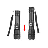 XANES 1287 XHP50 1200lm Zoomable USB Rechargeable LED Flashlight Highlight Telescopic 18650 2660 Torch