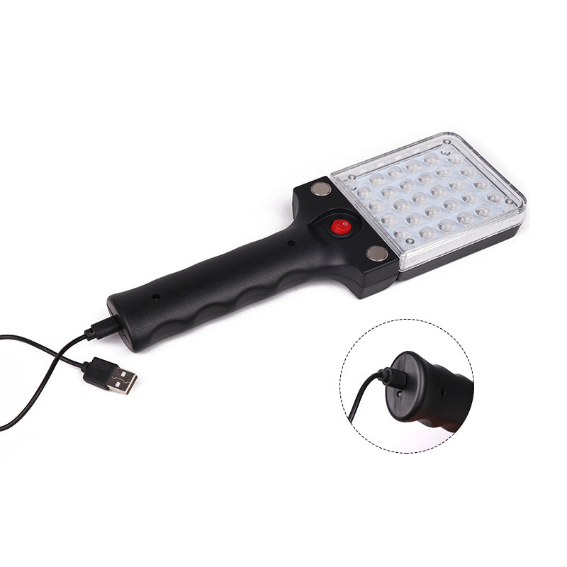 XANES® 869 LED Flashlight Magnet 90° Free Adjustable USB Charging Work Lamp Camping Hunting Portable Torch Light With Hook Up