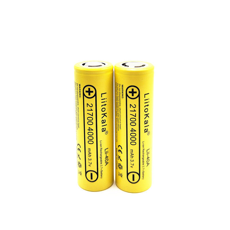 1PCS LiitoKala Lii-40A 21700 Battery 4000mah 3.7V Unprotected Flat Top Li-Ni Rechargeable Battery