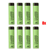 8pcs NCR18650B 3400mAH 3.7 V Unprotected Rechargeable Li-ion Battery