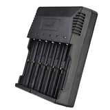 TrustFire TR-012 Digicharger Intelligent Battery Charger 6 Slots Smart Universal Charger EU/US Plug For 18650 18350 16340 14500 AA AAA