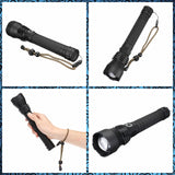 XANES 1285 Zoomable USB Rechargeable LED Flashlight XHP50 Highlight Telescopic Torch 18650 26650