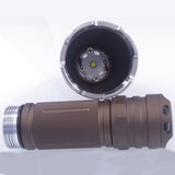 MARCH C8 XML2 15W 3A Flashlight 3 Modes Waterproof 18650/21700 Battery LED Light