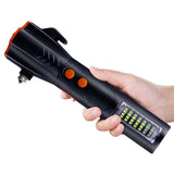 Warsun FF911 USB Rechargeable LED Flashlight Emergency Harmer Cutter