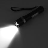 XANES 1102 XPE + COB 1000Lumens 3Modes Front & Side Lights Red & Blue & White Lights Zoomable USB Rechargeable LED Flashlight