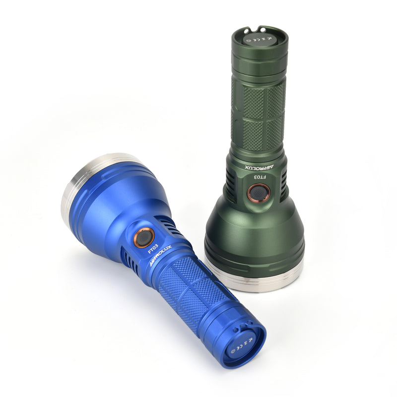 [Stainless Steel Ring] Astrolux® FT03 SST40-W 2400lm 875m Type-C Rechargeable LED Flashlight