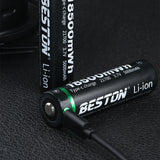 1PC BESTON 21770-C-50 21700 5000mAh High Capacity Type-C Rechargeable Li-ion Battery For Flashlight