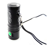 SHUOLIDE 1300C XHP70 3500Lumens 4Modes Dimming USB Rechargeable Portable LED Flashlight 18650