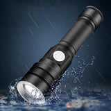 XANES® X-851 XH-P50 Zoomable Flashlight USB Rechargeable 3 Modes Waterproof LED Light 18650 Battery