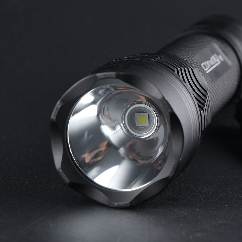 Convoy M1 XP-L HI LED 7135*8 Driver Tactical Flashlight 3000K/4000K/5000/6500K Smooth Reflector 18650 Battery Portable Torch
