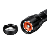 XANES T6 10W LED Flashlight Rechargeable 5 Modes Tactical Torch Light 18650 Battery US/EU/UK Plug