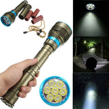 Underwater 180m T6 7x L2 40000LM 3Modes Diving Flashlight Dive Torch Lamp