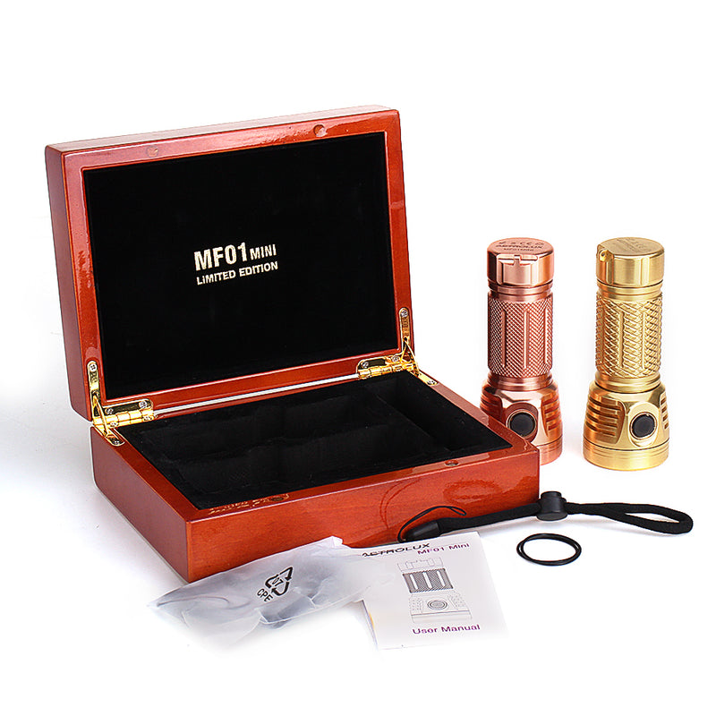 Astrolux MF01 Mini Limited Edition Set 7* SST20 5500LM Type-C Rechargeable Campact EDC Flashlight Copper Brass Flashlight