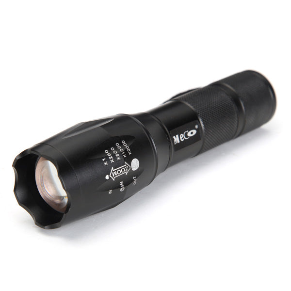 MECO 5 Modes 2000LM Zoomable LED Flashlight 18650/AAA