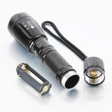 MECO  T6 5 Modes 2000LM Zoomable LED Flashlight 18650/AAA