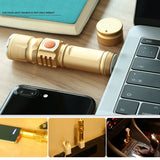  T6 USB Rechargeable LED Flashlight 10X Telescopic zoom Power Work Spot Light Lamp 