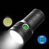 XANES® XF 14/16xT6 LED Flashlight Super Power 3 Modes 2500Lumens 18650 Battery USB Rechargeable Exploration Lantern