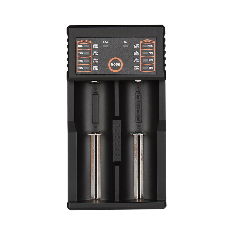 Sunflower Rich HG2 USB Port Multifunction Smart Battery Charger For 18650 26650 AA AAA 2Slots
