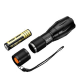 XANES A100  - T6 800Lumens 5Modes Brightness Zoomable Tactical LED Flashlight Suit & Removable Bicycle Light with Handlebar clip &Taillight