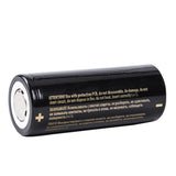 4Pcs Sofirn 3.7V 5000mAh Protected Rechargeable 26650 Battery With Storage Case High Capacity Lithium Battery Li-ion Batteries 