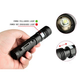 10pcs XANES 1301 XM-L T6 1500Lumens USB Rechargeable LED Flashlight