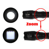 Elfeland  T6 2000lumens 5Modes Zoomable LED Flashlightt With 18650